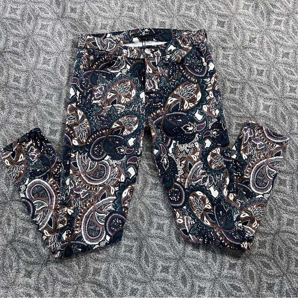 7 FOR ALL MANKIND Multi-Colored Skinny Jeggings